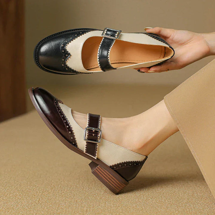 Clara - Miana Leather Mary Janes