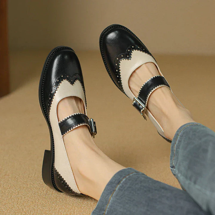 Clara - Miana Leather Mary Janes