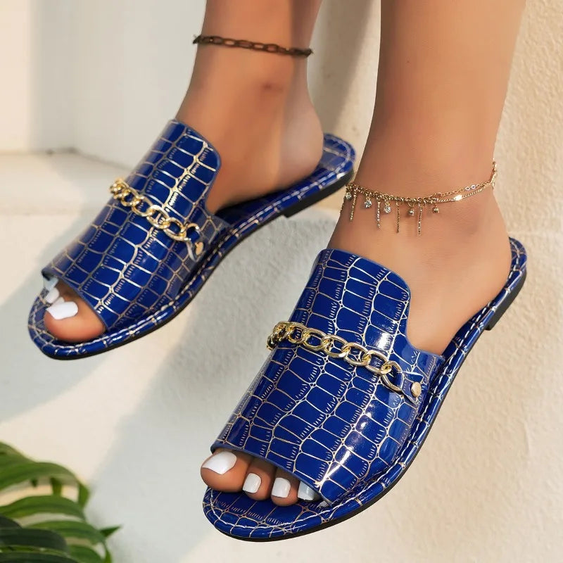 Nadia - Luxe Wedge Beach Flip-Flops