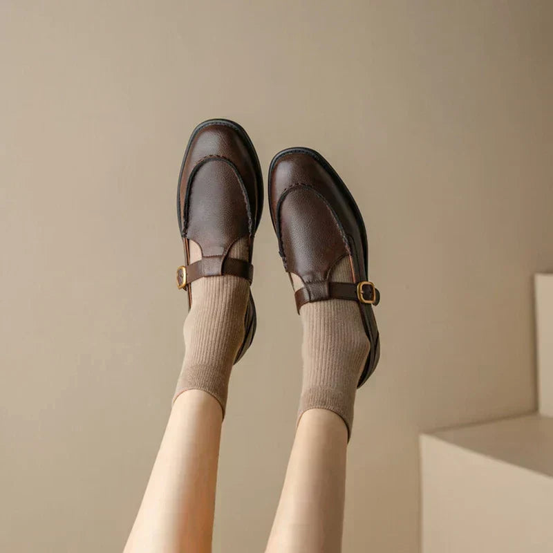 Ella - Retro-Inspired Leather Shoes