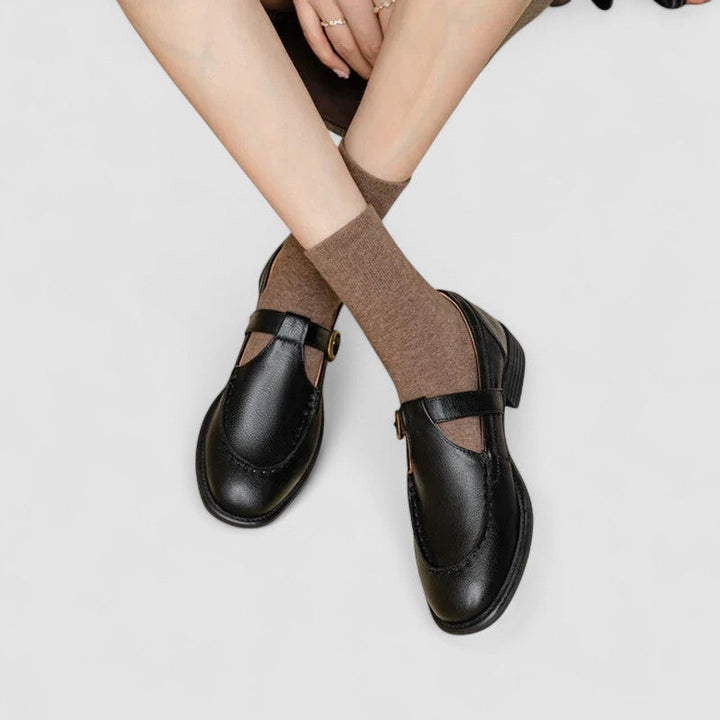 Rhea - Orthopedic Square-Toe Mary Jane Shoes