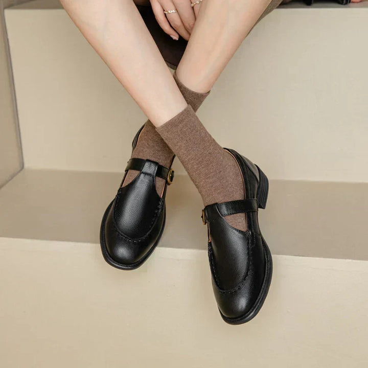 Ella - Retro-Inspired Leather Shoes