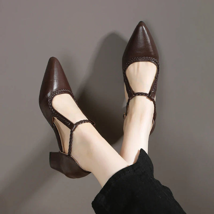 Lily - Classic T-Strap Shoes