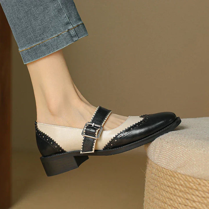 Clara - Miana Leather Mary Janes