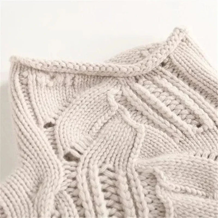 Vivienne - Cashmere Turtleneck with Cable Knit