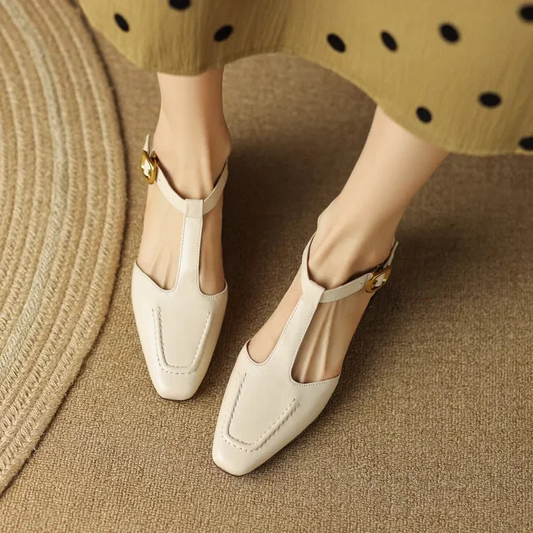 Zoe - Vintage Leather Shoes