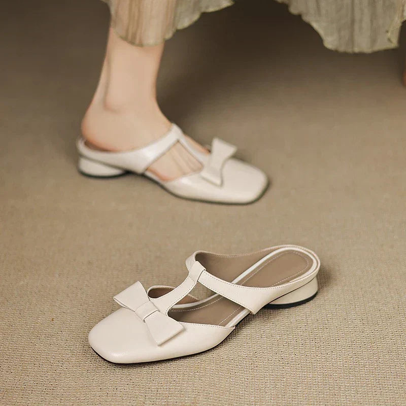 Clara - Square Toe Slippers