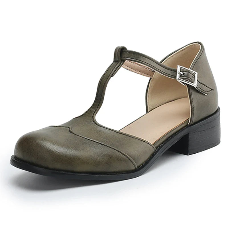 Amelia - Textured Leather Shoes