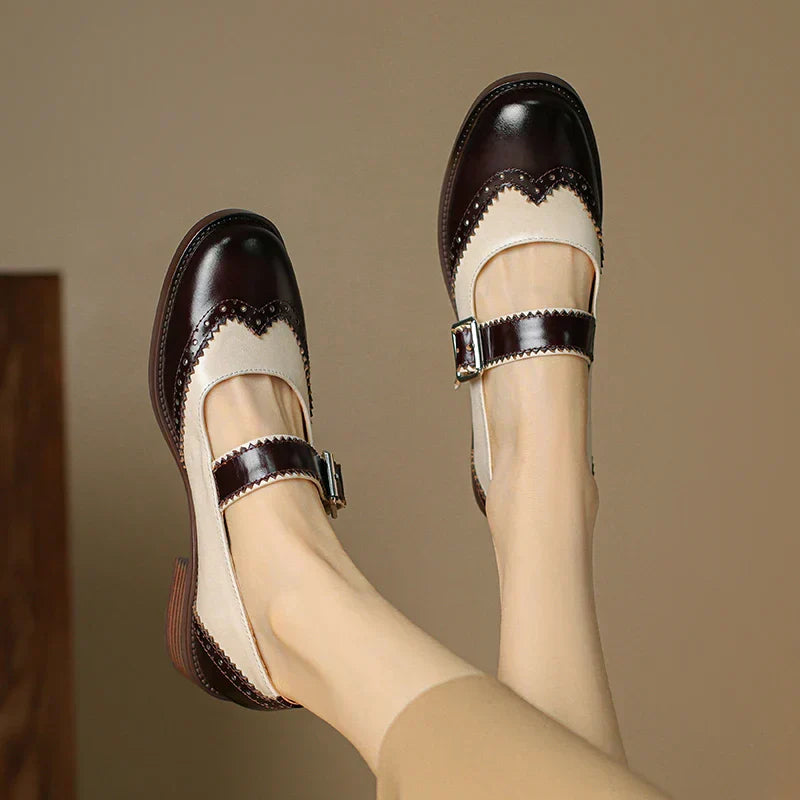 Clara - Miana Leather Mary Janes