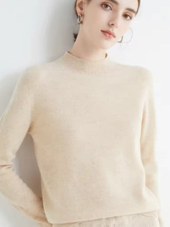 Sienna - Cozy Wool Mock Neck Sweater
