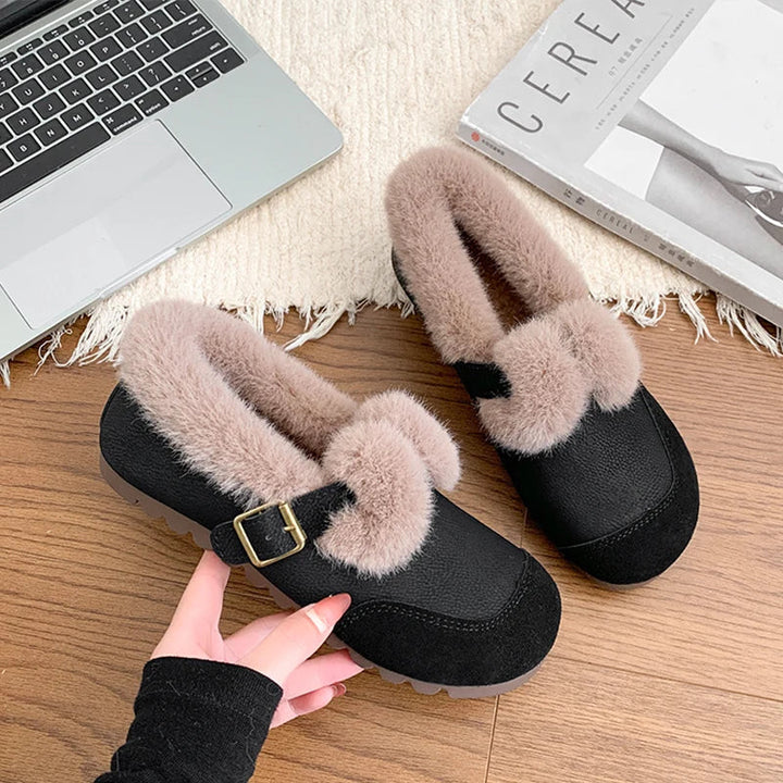 Daisy - The Retro Fur-Lined Loafer