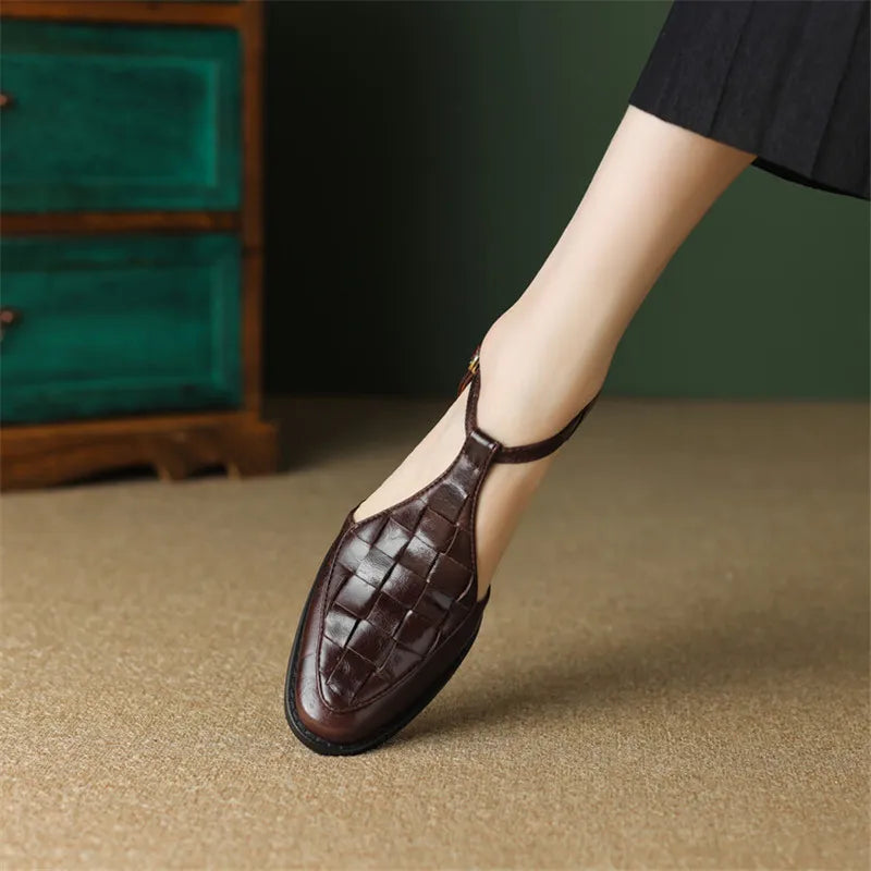 Ava - Vintage Strap Heels