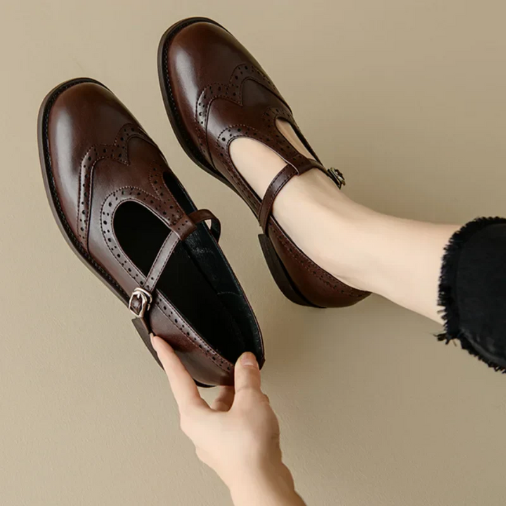 Clara - Elegant T-Strap Mary Janes