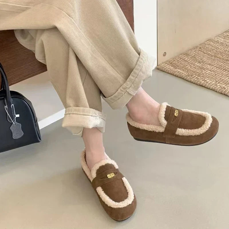 Iris - The Retro Fur-Lined Loafer