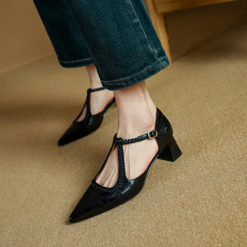 Delilah - Classic Leather Heels