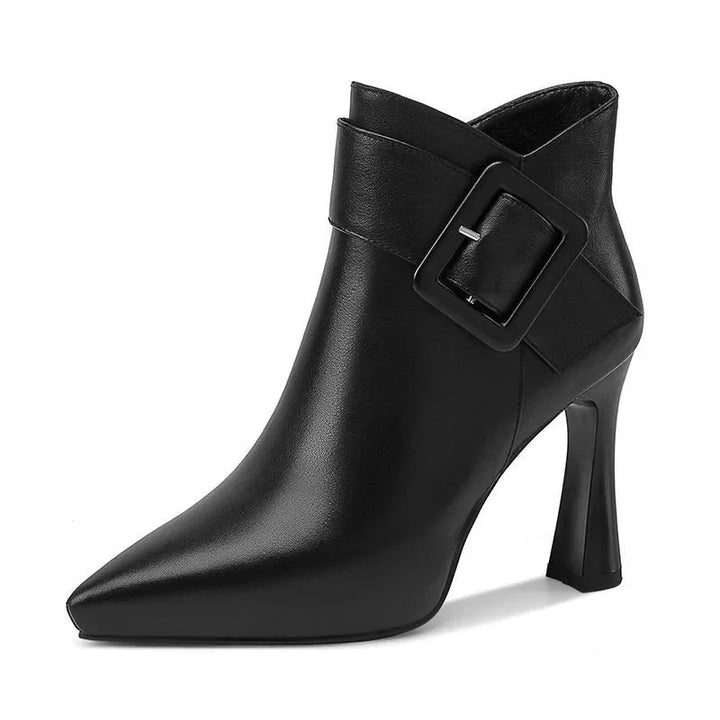 Renata - Buckle Heel Boots