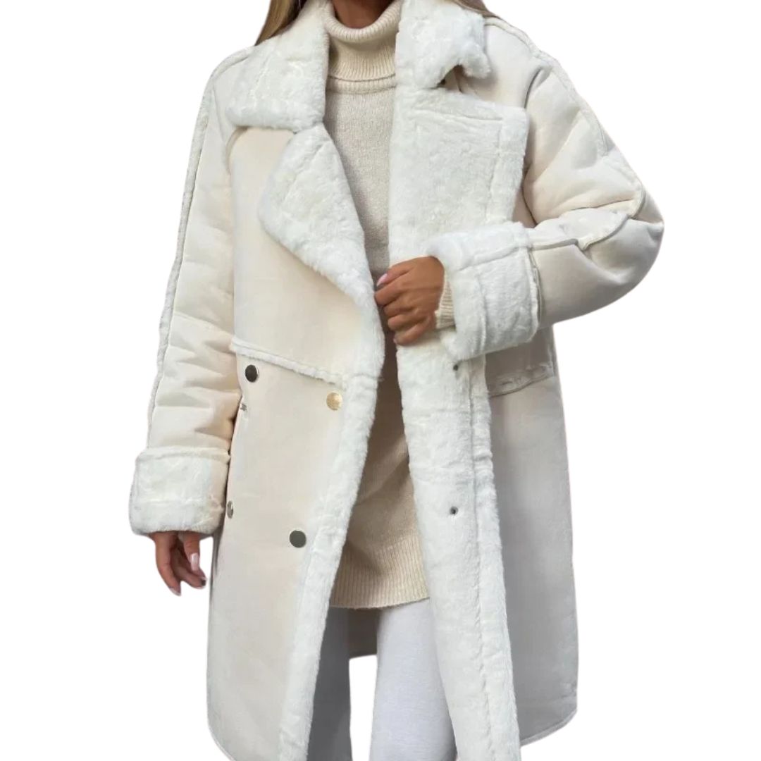 Evelina - Warm Teddy Trench Coat