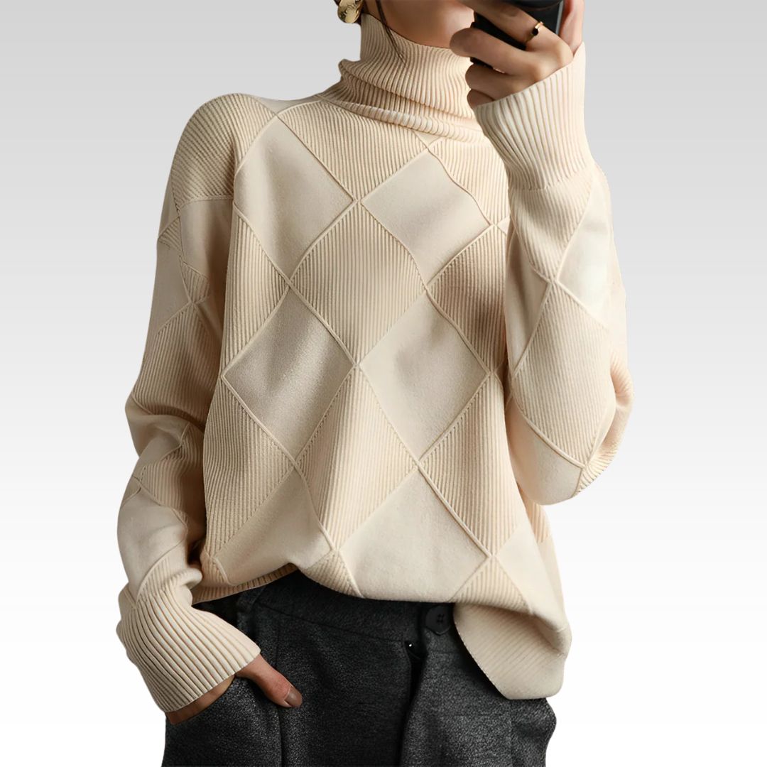 Corinne - Chunky Roll Neck Sweater