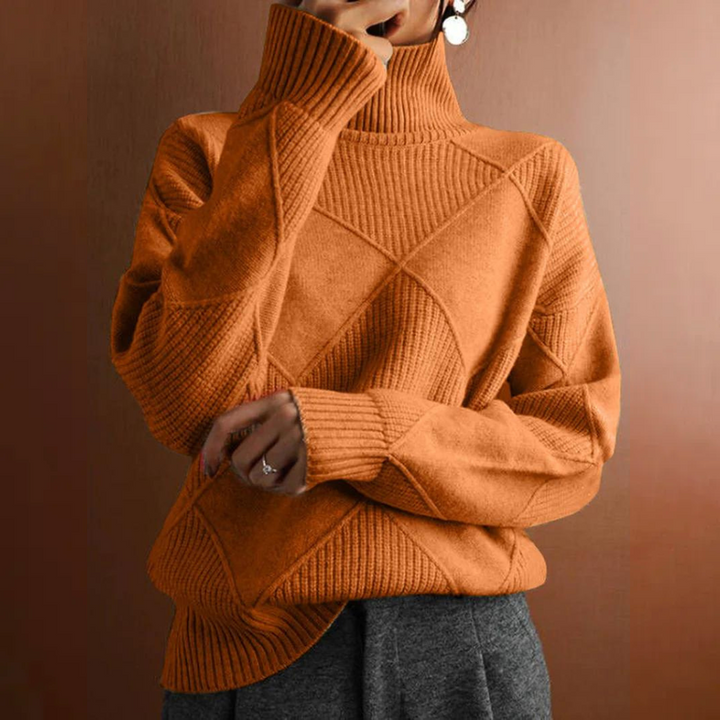 Corinne - Chunky Roll Neck Sweater