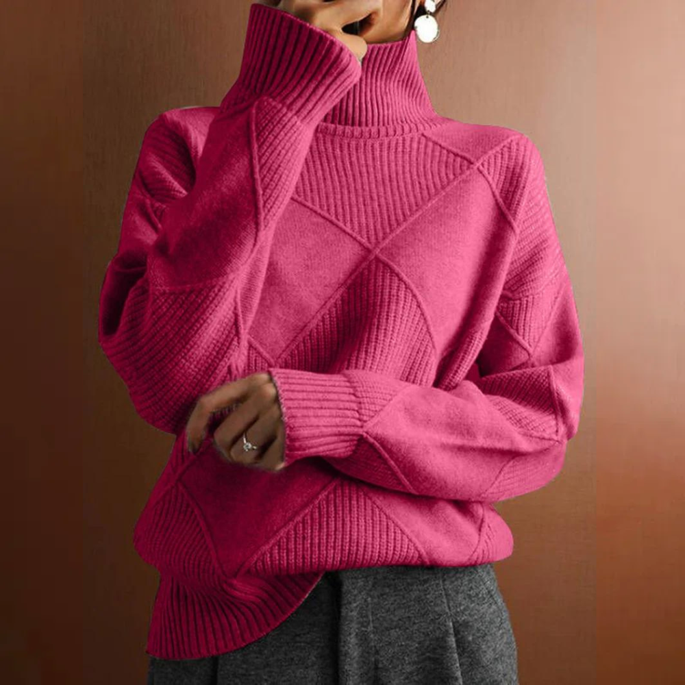 Corinne - Chunky Roll Neck Sweater