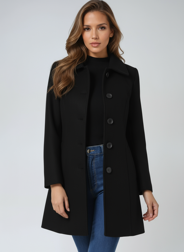 Caroline - Women's Single Breasted Winter Trench Coat