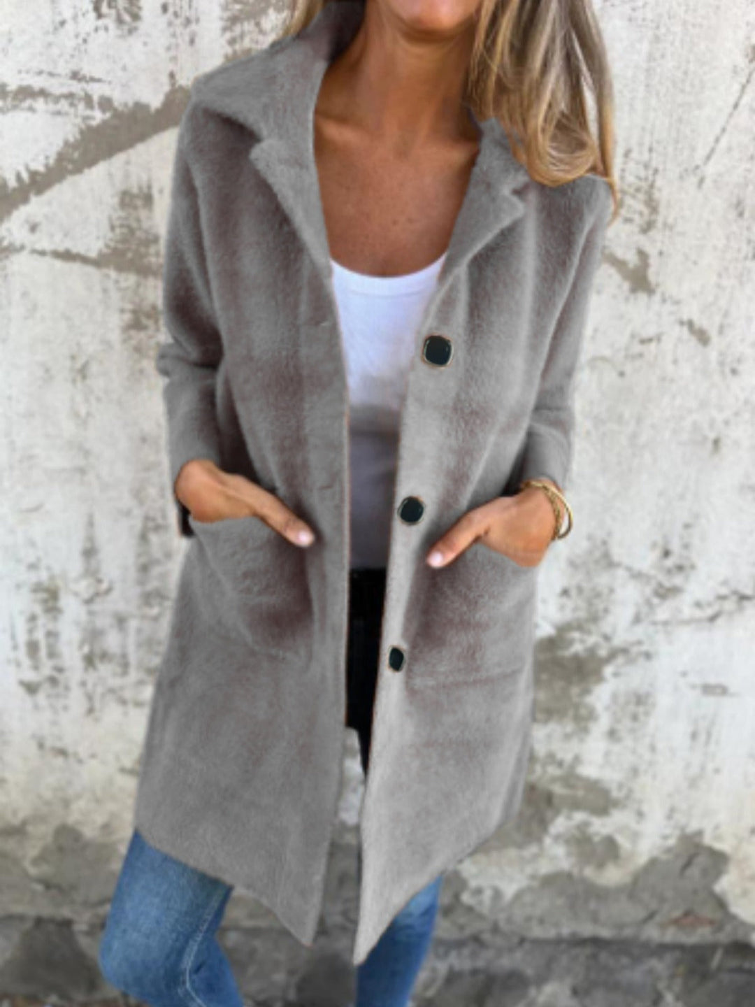 Ivy - Casual Coat with Buttons