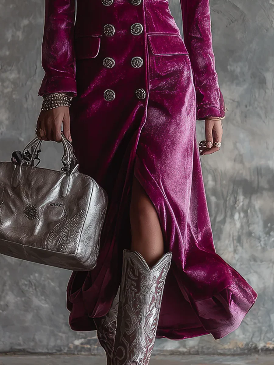 Alina - Velvet Blazer Dress