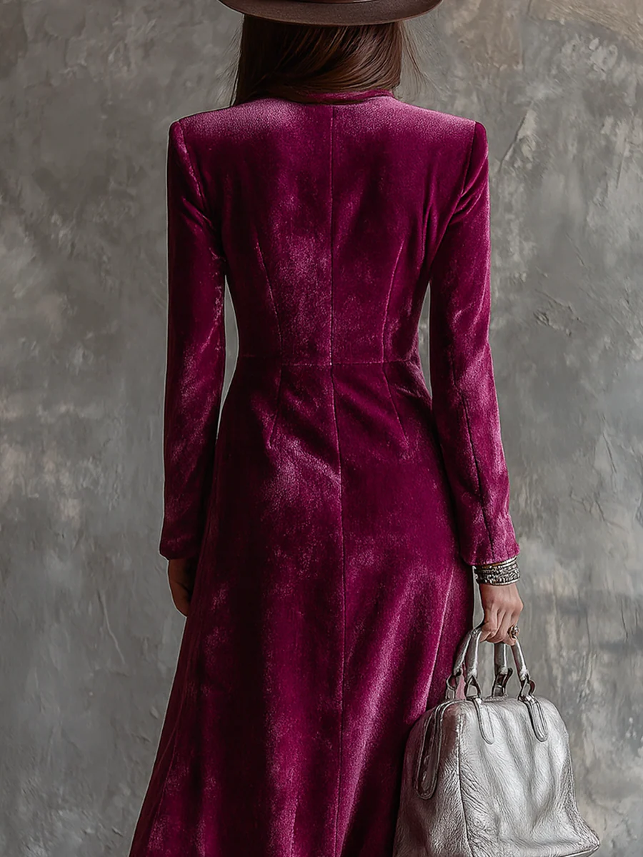 Alina - Velvet Blazer Dress