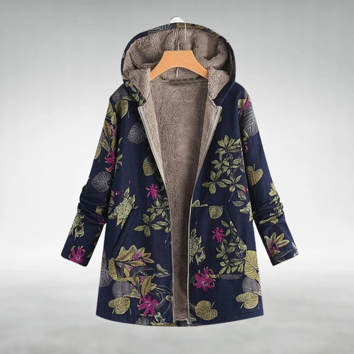 Adeline - Elegant Floral Fleece Jacket