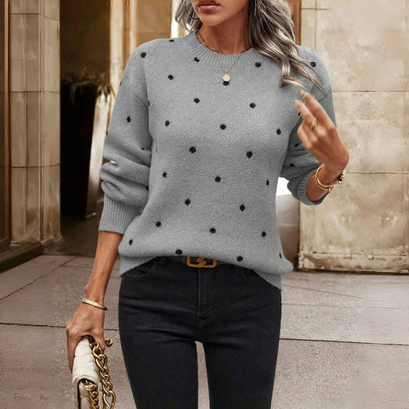 Margot - Elegant Polka Dot Sweater