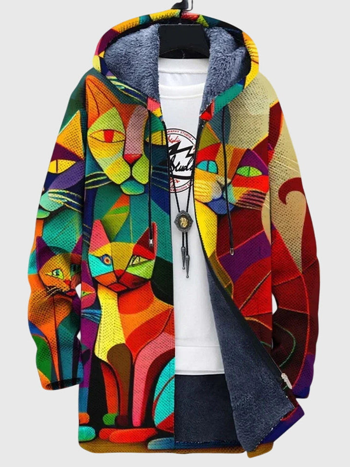 Valeria - Jacket with artistic print