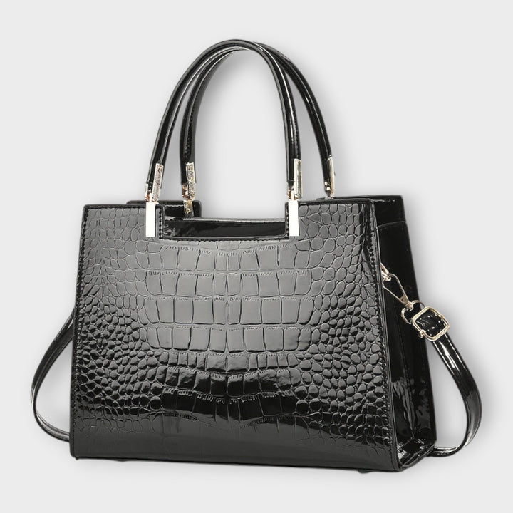 Holland - Glossy Crocodile Pattern Handbag