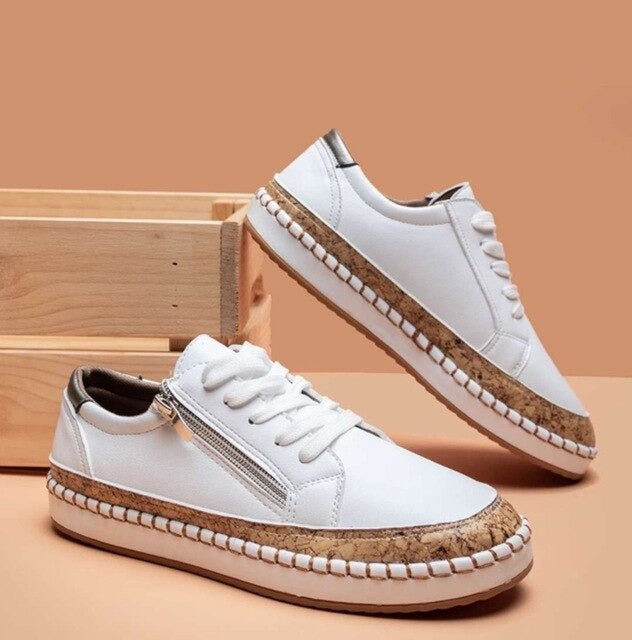 Aurora -  Floral Orthopedic Zipper Sneakers