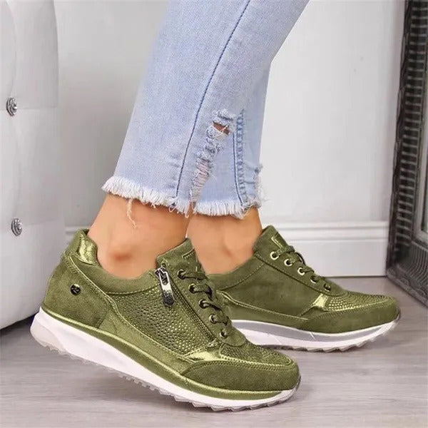 Anya - Zip-Up Orthopedic Sneakers