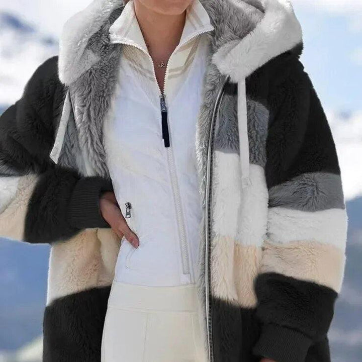 Octavia - Winter Jacket with Hood and Zipper