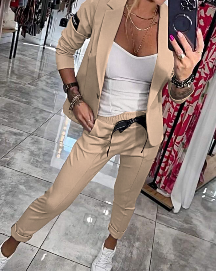 Constance - Elegant Two-Piece Blazer & Pant Set