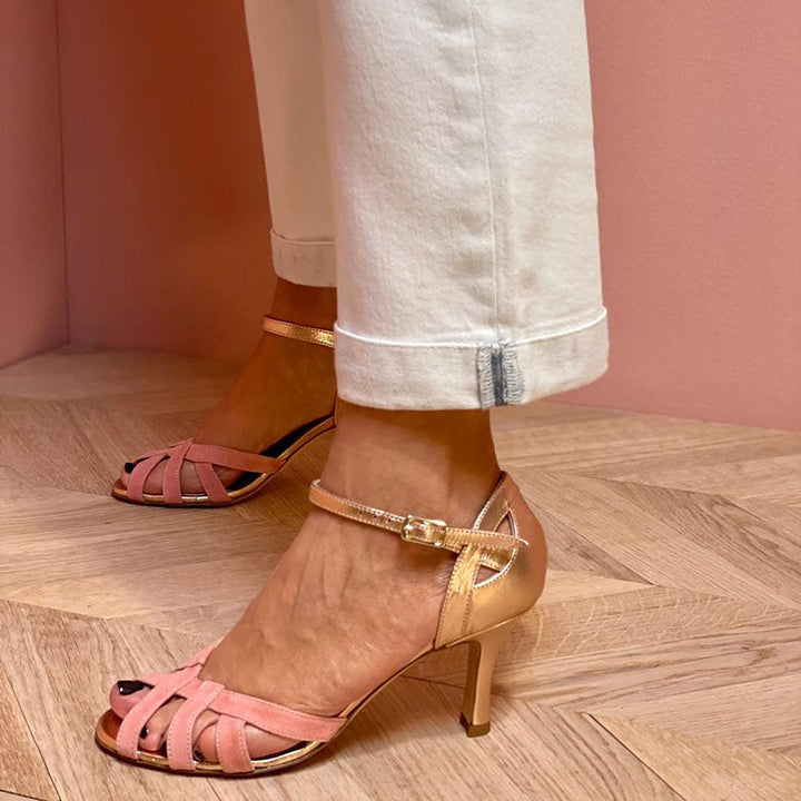 Ivy - High Heeled Sandals with Open Toe