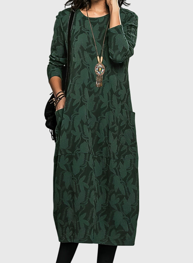 Olivia - Casual Round-Neck Dress