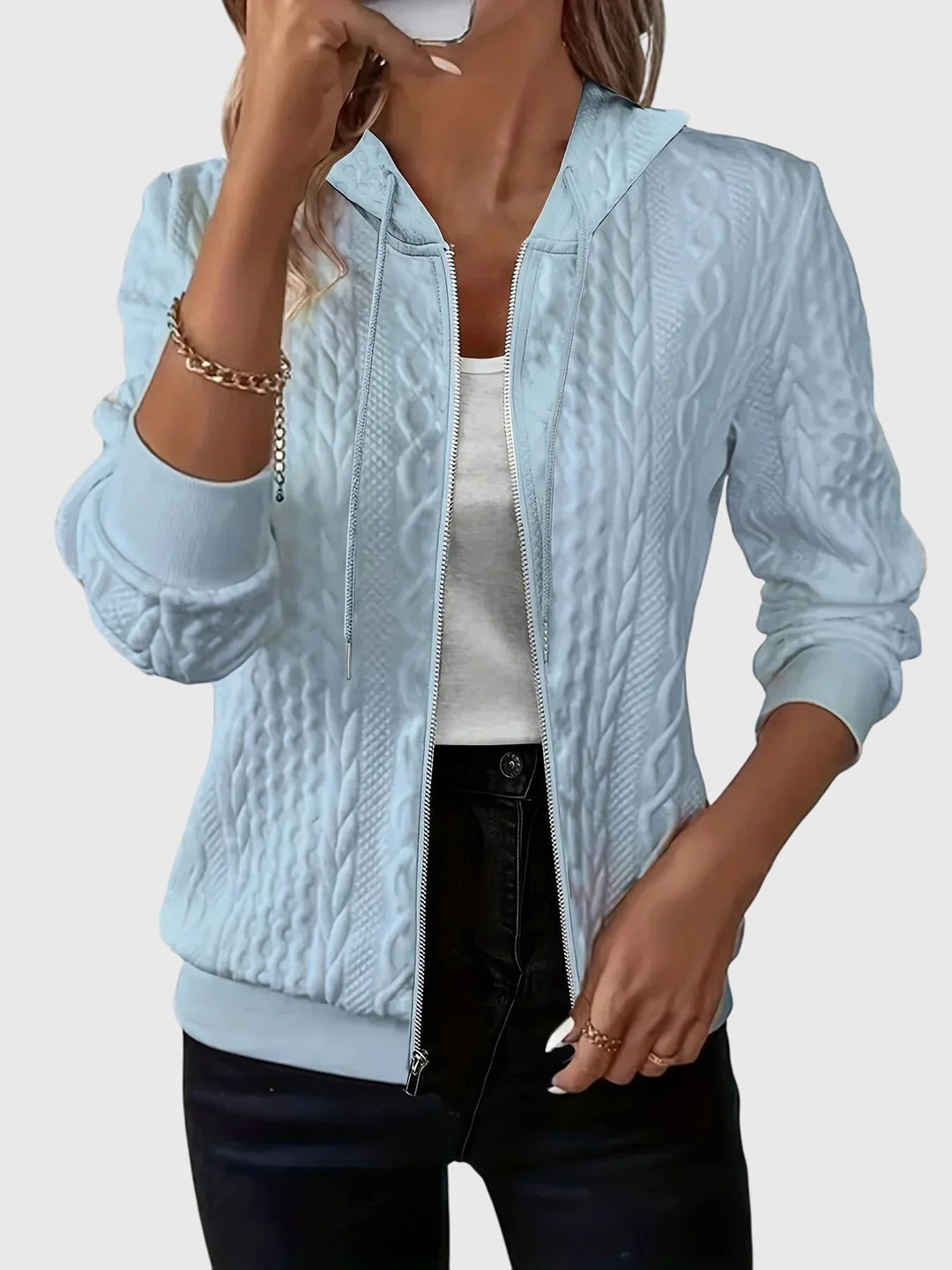 Layla - Hoodie with Zipper