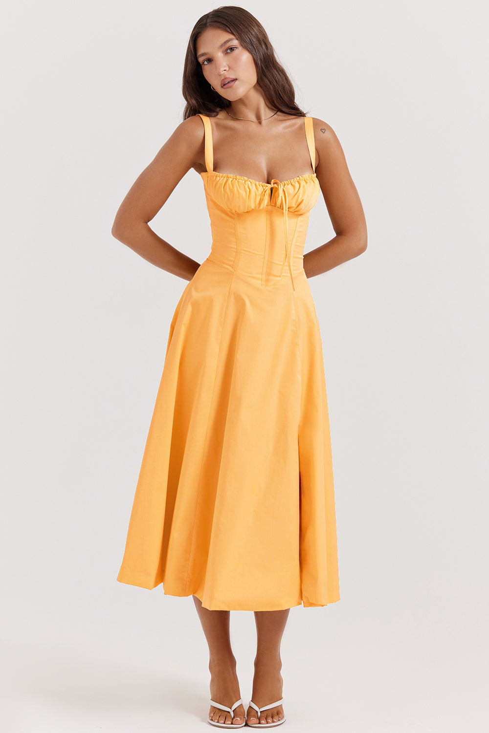 Elea - Midi Dress with Corset