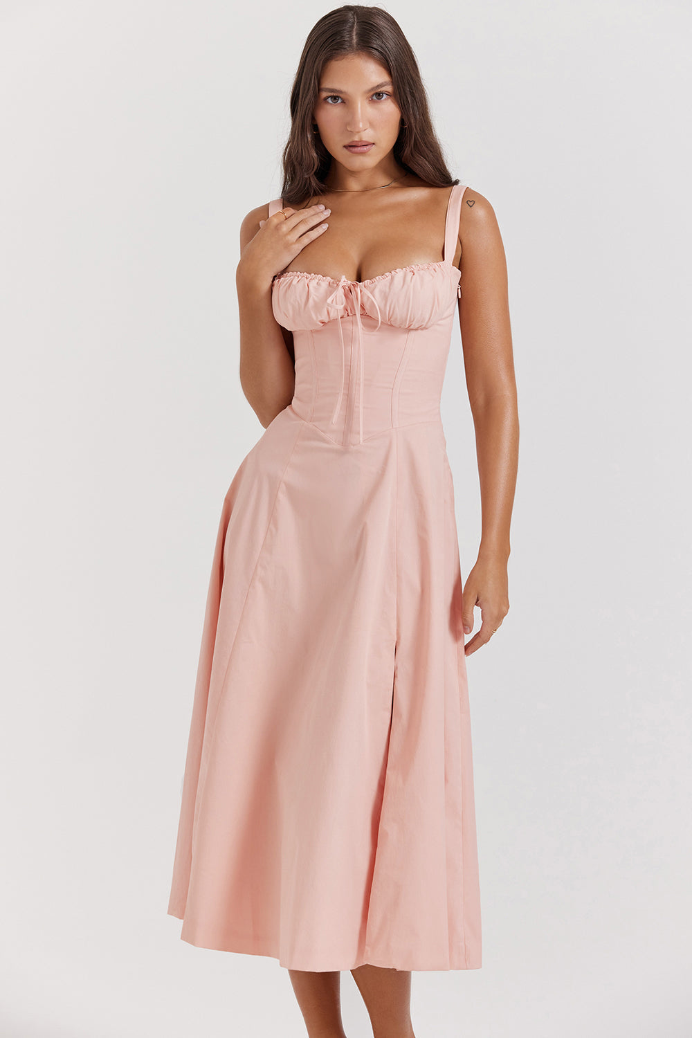 Elea - Midi Dress with Corset