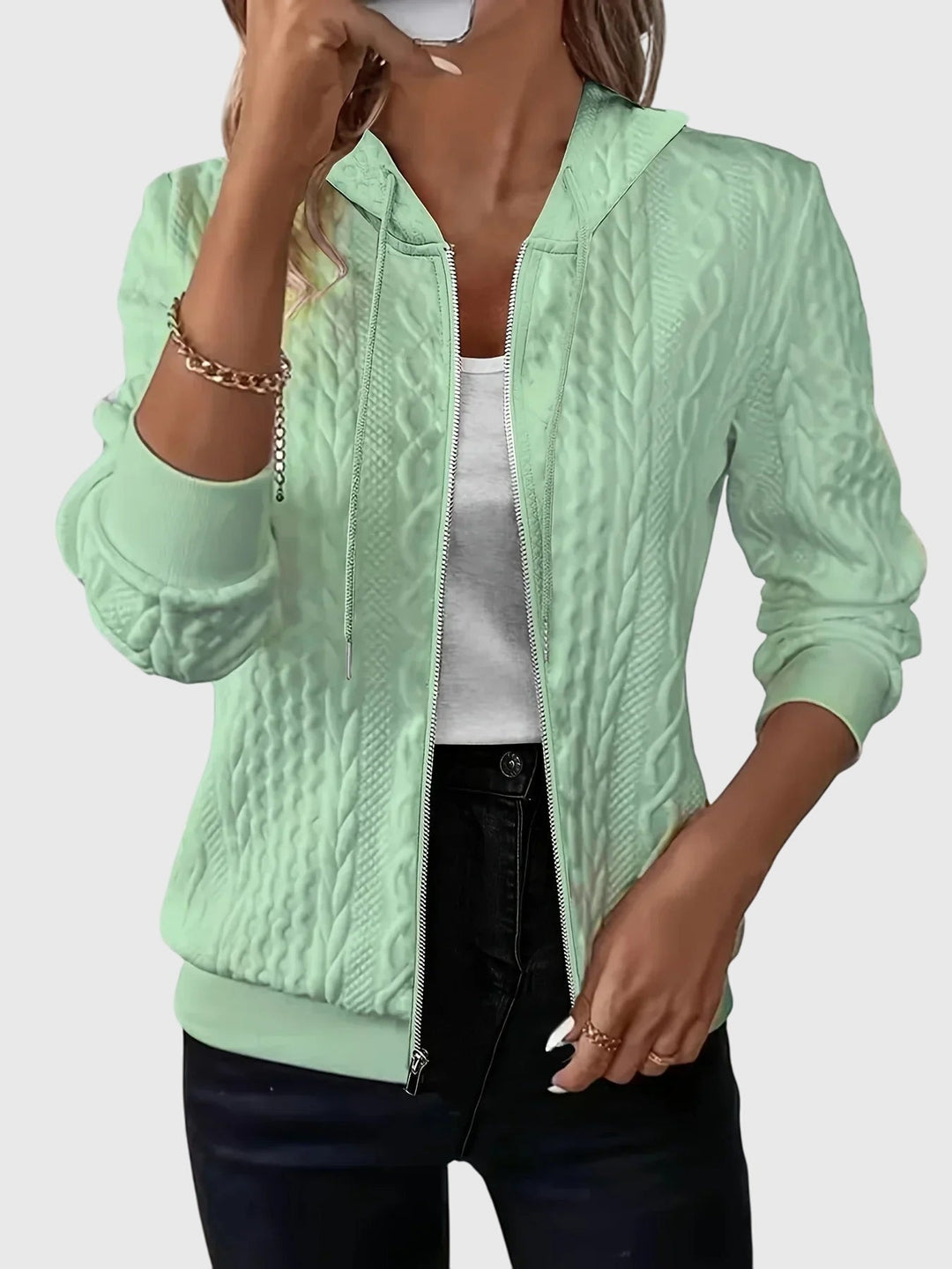 Layla - Hoodie with Zipper