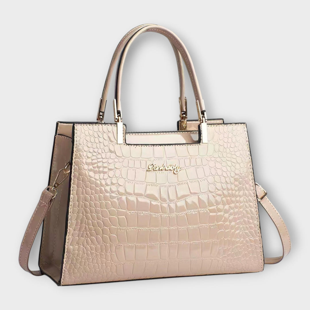 Holland - Glossy Crocodile Pattern Handbag
