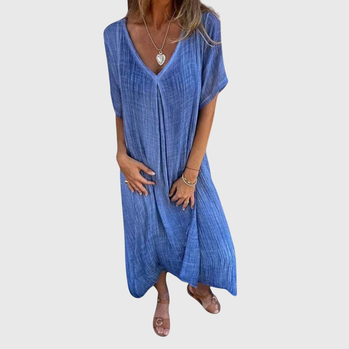 Olivia - Elegant Lightweight V-Neck Dress