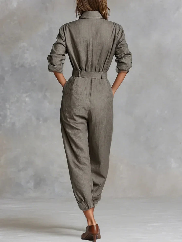 Kiera - Linen-Cotton Jumpsuit