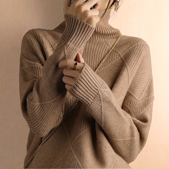 Corinne - Chunky Roll Neck Sweater