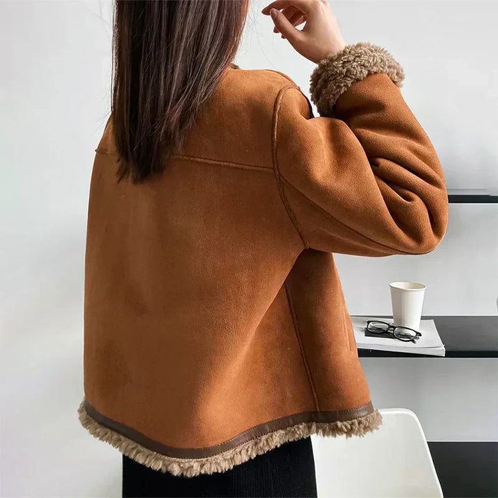 Clara - Button-up Sheepskin Gilet