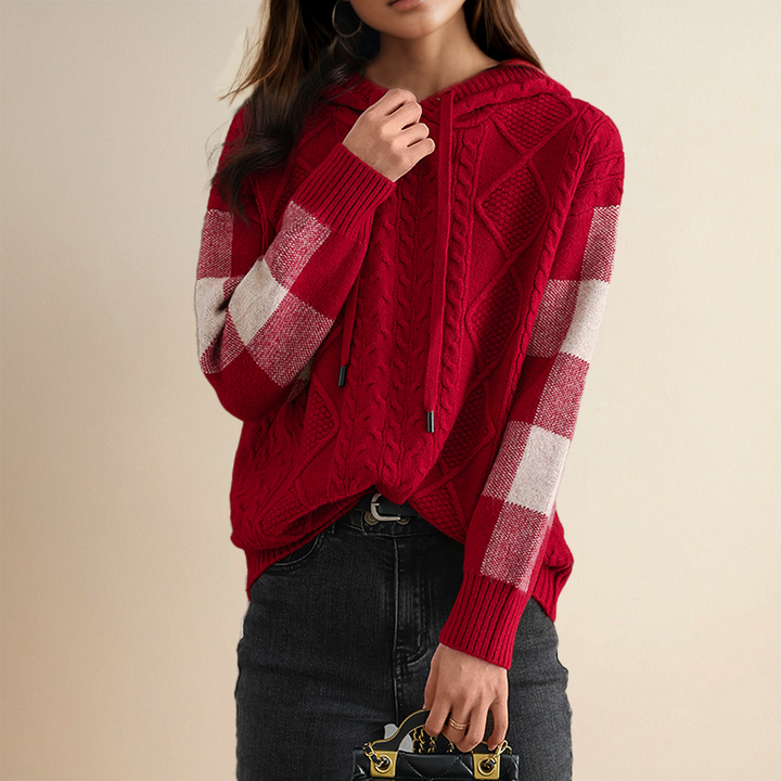 Maren - Jacquard Hooded Sweater