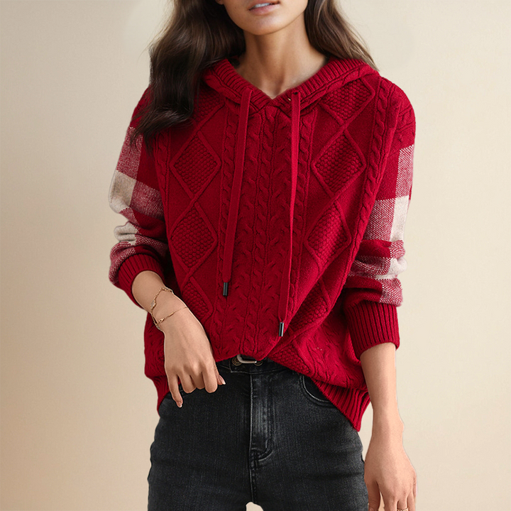 Maren - Jacquard Hooded Sweater
