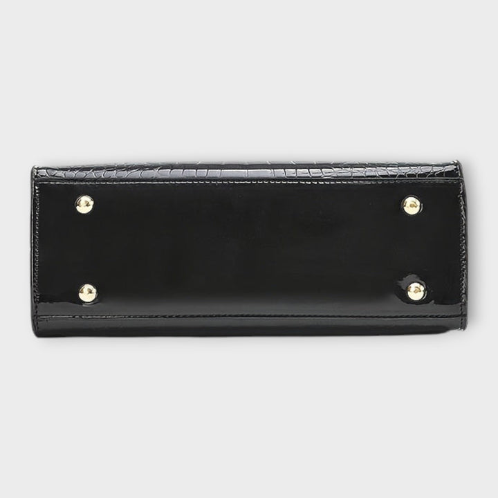 Holland - Glossy Crocodile Pattern Handbag